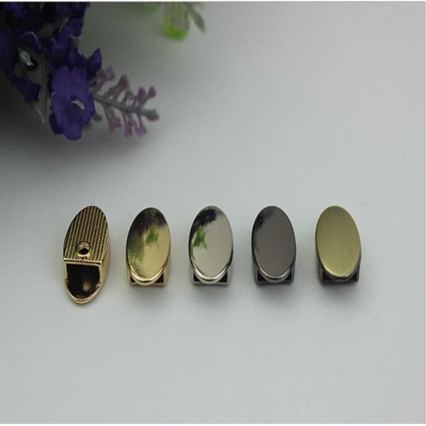 Buy 2019 Purse hardware gunmetal color metal cord end clips with screws at wholesale prices