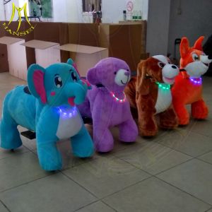 Hansel amusment park outdoor equipment plush motorized riding animals