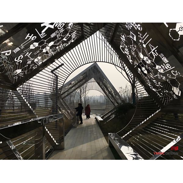 1 Color Print Method Gallery Frame for Large Art Installations in Stainless Steel