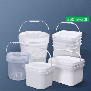 Acrylic Plastic Ice Bucket 8 Liter White / Yellow Color