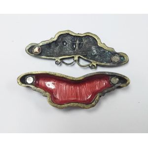 Butterfly trinket box metal necklace jewelry box