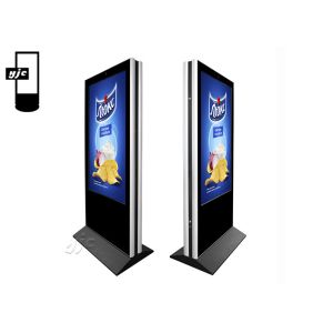 Stand Alone 700nits 55in Double Sided Advertising Totem RJ45