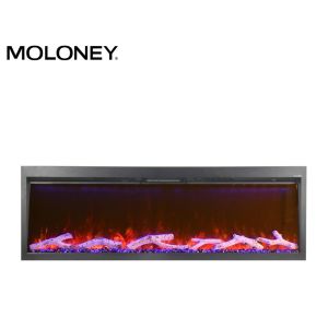 China 2840mm Realistic Flame Electric Fireplace Freestanding Glass on sale