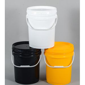 Stackable Five Gallon Plastic Pails 20Liter Capacity For Various Applications