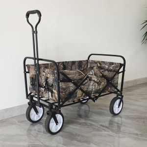 China Outdoor Folding Wagon Stroller Collapsible Camping Picnic Cart on sale