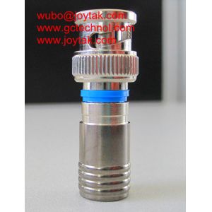 BNC compression connector 75ohm BNC male coax connector all brass for RG6 Coax