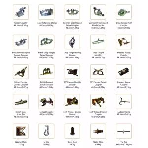 Heavy Duty Construction Scaffolding Coupler With Drop Forged Couplers