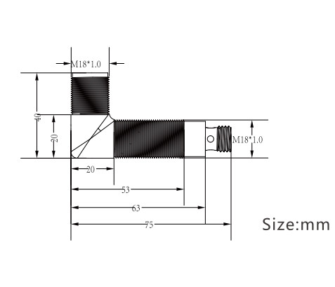 RF-HY18RRA:7-shaped M18 High Frequency RFID Reader
