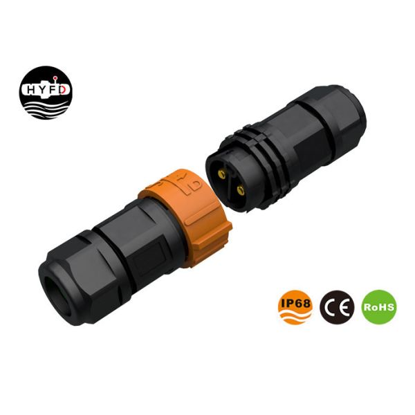 Buy Automatic Push Pull Lock 300V IP68 Waterproof Cable Connector at wholesale prices