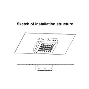 Ip65 Retrofit 150 W Led Canopy Lights Gas Station 160lm/w With Luxeon 5050 Led