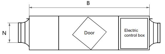 100mm 150CFM ERV Air Conditioning Heating Recovery Ventilator
