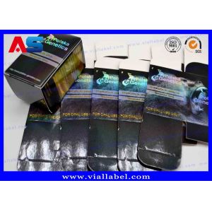 Hologram Pharmaceutical Packaging Box And Label For Oral Peptide 10ml vial paper