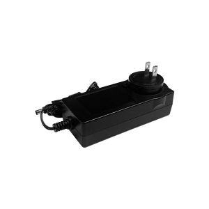Black 24V 3A Interchangeable Power Adapter / Power Supply ABS+PC