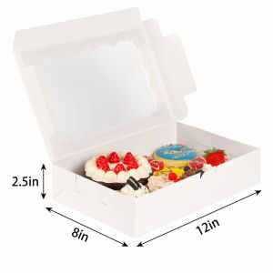 Customer Specific Requirement Met 12x12x12 Custom Size Cupcake Boxes with Clear