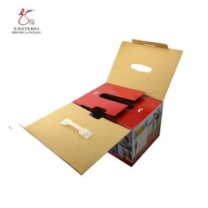 Custom Printing Cardboard Carrying Box With Handle | Custom Business Shipping