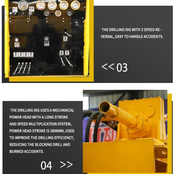 Deep Underground Pneumatic Drilling Rig For Water Well Driling 300 Meters 5
