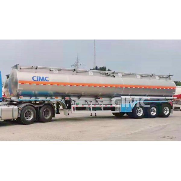 CIMC Tri/3 Axle 42000 Liters Aluminum Truck Fuel Tanks Trailer for Sale in Costa Rica