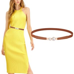 Thin Skinny Women Elastic Belts