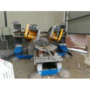 Four Blade Stone Edge Cutting Machine Column Slab Trimming Machine