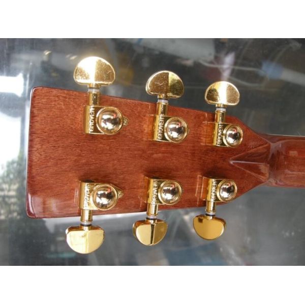 D Classic 45 Dreadnought acoustic guitar with natural Solid spruce TOP with Fishman EQ and hardcase logo