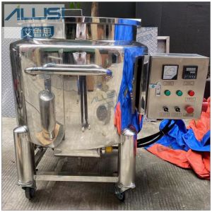 custom electric heating 1000L concealer liquid solid mixing storage tank heating