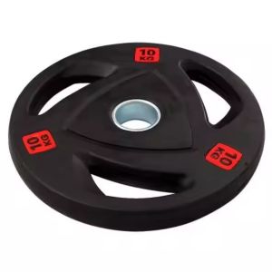 15kg Rubber Weight Plates Customized Weight Lifting Plates Black