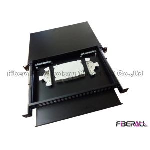 48 Fibers Slide Out Fiber Patch Panel With Rails And Front Board To Bear Pigtail