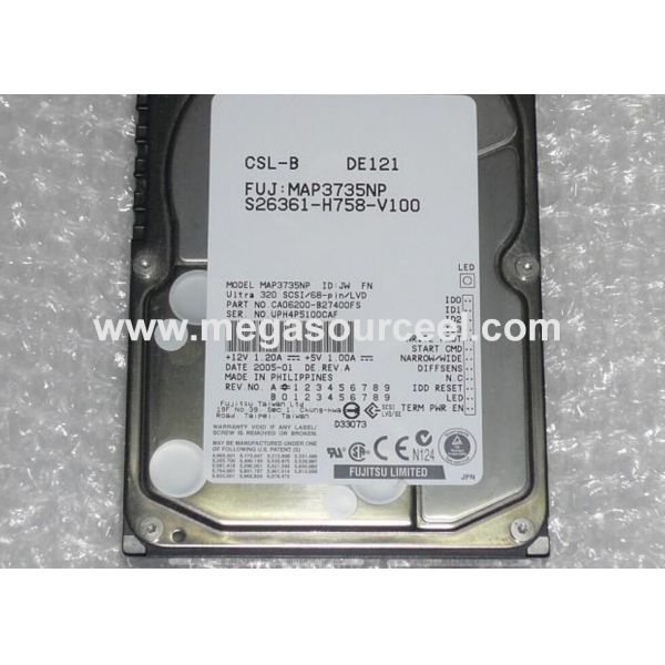 HP BD07296B44 Fujitsu MAP3735NP 73.5GB 68 pin SCSI hard drive U320 10000 rpm