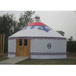 Quality Luxury Waterproof Mongolian Yurt Tent Aluminum Frame Structural Heavy Duty for sale