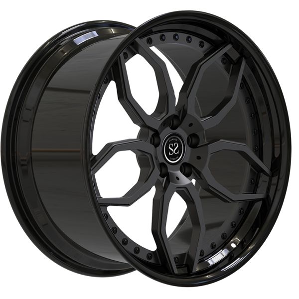 23x11 Custom 2-PC Forged Rims Gloss Black 5x130 For Porsche Cayenne 2020
