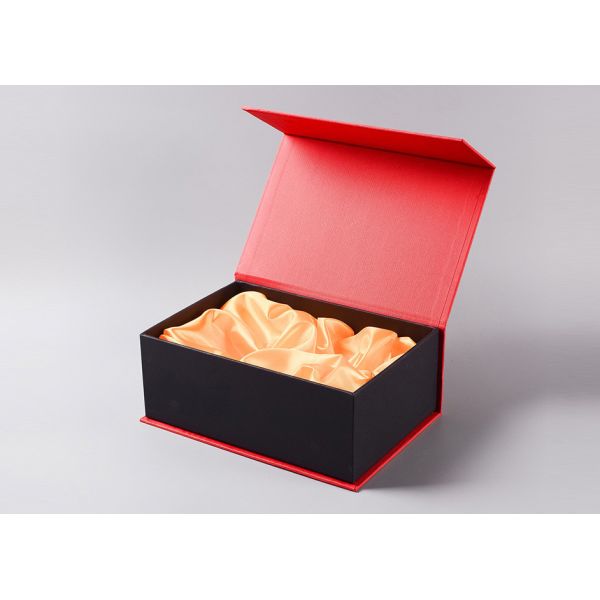 Fancy Paper Paper Packaging Boxes With Magnetic Closure And Silver Stamp For Food
