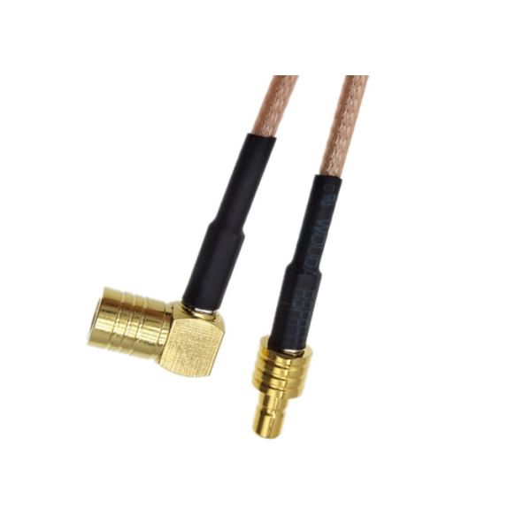 SMB Male To SMB Female Rf Interface Cable Assembly Right Angle Connector For Rg316 6Ghz