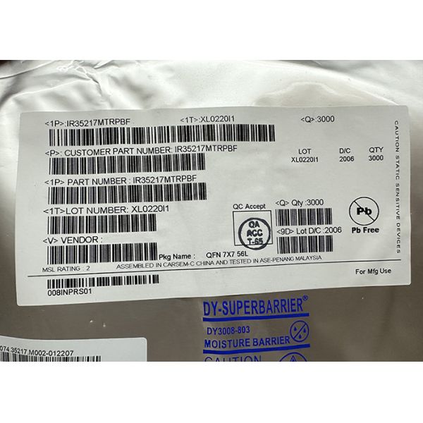 Buy Integrated Circuit Chip IR35217MTRPBF Power Management IC 32-VFQFN Surface Mount at wholesale prices