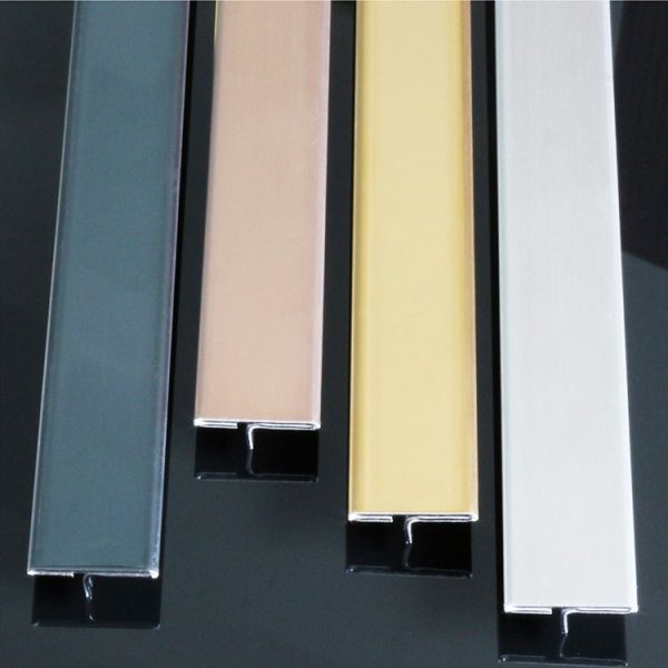 Buy Hairline Stainless Steel Trim Strips Terrazzo Dividing Strip Metal Strips at wholesale prices