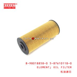 8-98018858-0 5-87610118-0 Oil Filter Element 8980188580 5876101180 For ISUZU NKR