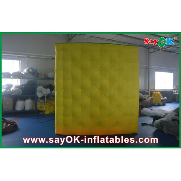 Christmas Photo Booth Foldable Inflatable Photobooth Shell Colorful Oxford Cloth With Led Strip