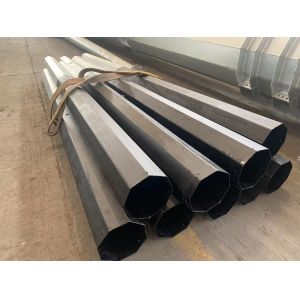 Customized Variable Thickness Steel Tubular Pole For Railway Electrification