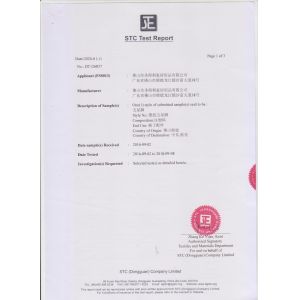 Foshan Saint-Deli Household Articles Co., Ltd. Certifications