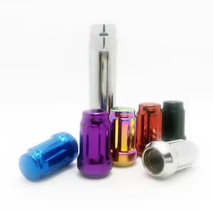 M10x1.25 Wheel Lug Nuts Rainbow 10.9 12.9 Grade Customizable