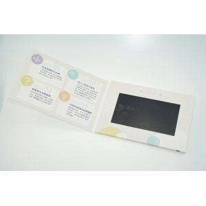 4.3 inch screen Video Greeting Card with built - in speaker / USB cable Shenzhen