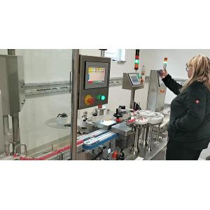 Aseptic Rotary 1ml Tincture Bottle Filler Pharmaceutical With Labeling Machine