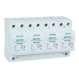 BR-50GR 4P 3 Phase 385V Type 1 Surge Protection Device lightning arrester spd