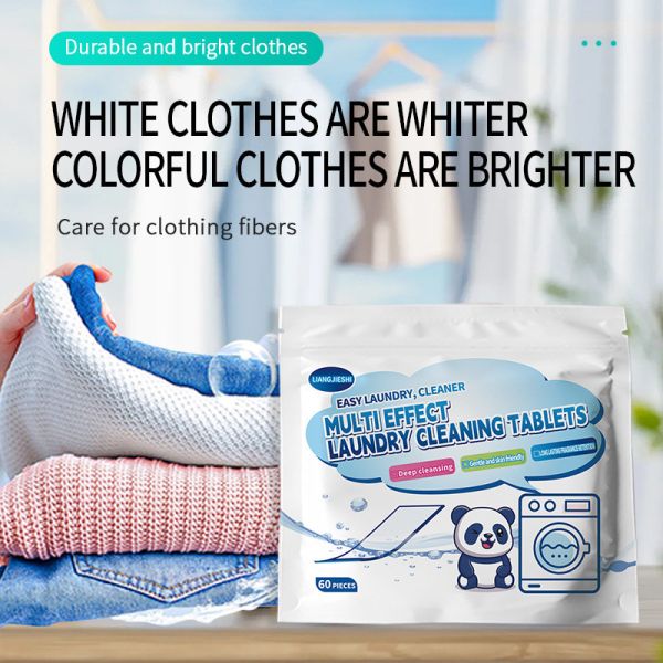 Laundry Bubble Paper Decontamination Long-lasting Fragrance Factory Direct Sales Concentrated Laundry Tablets Laundry Cl