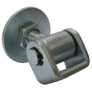Adjustable Galvanised Gate Hinge WIth Round Plate