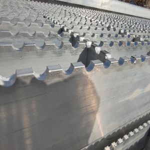 Corrosion Proof 6mm Cross Bar Aluminum Open Bar Grating In 3ft X 20ft