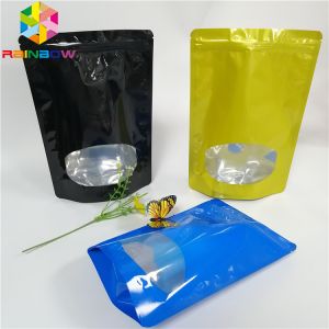 Mini Aluminum Foil Pouch Packaging Stand Up k Recyclable Candy Sugar Applied