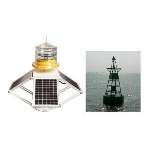 Surge Protection 8W 4pcs Solar Powered Navigation Lights Green Flash