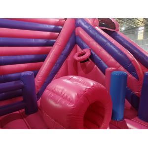 Digital Printing Inflatable Bounce House With Slides Disney Princess Inflatable
