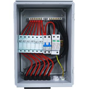 20 in 1out 500vdc Array 2 4 6 8 12 24 String Solar Power Meter Combiner Box