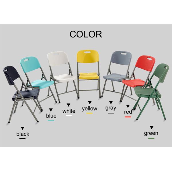 HDPE Folding Chair for Garden Patio Portable Wedding Party Banquet Events Foldable